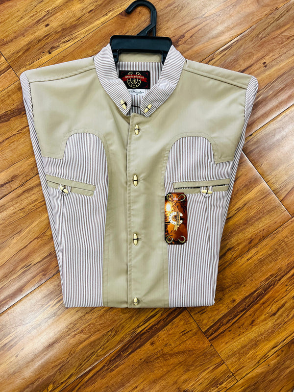 CAMISA CHARRA CON  CUELLO TRADICIONAL *FREE SHIPPING*