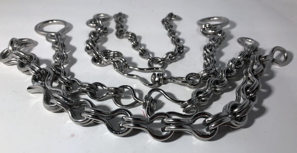 SET COMPLETO DE BARBADA CON CADENAS Y CADENILLA