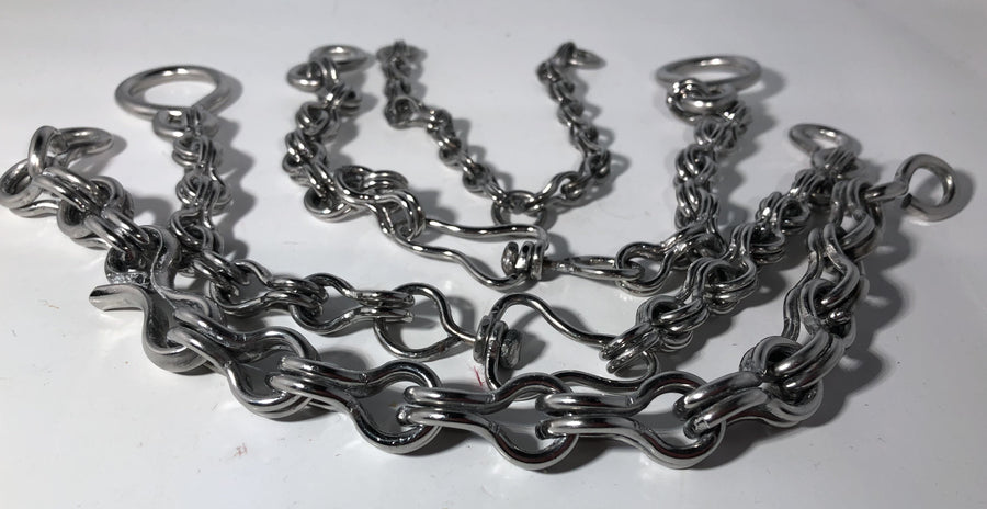SET COMPLETO DE BARBADA CON CADENAS Y CADENILLA