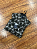 MEN'S WRANGLER RETRO® LONG SLEEVE FLANNEL WESTERN SNAP PLAID SHIRT IN GREEN/WHITE
