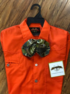 CAMISOLOA CHARRA COLOR ZANAHORIA DE NIŇO.CARROT COLOR KIDS CHARRO SHIRT