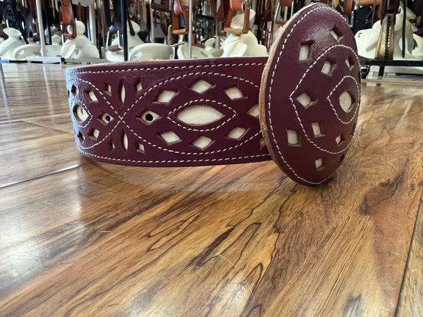 Cinto Charro De Cuero De "2"