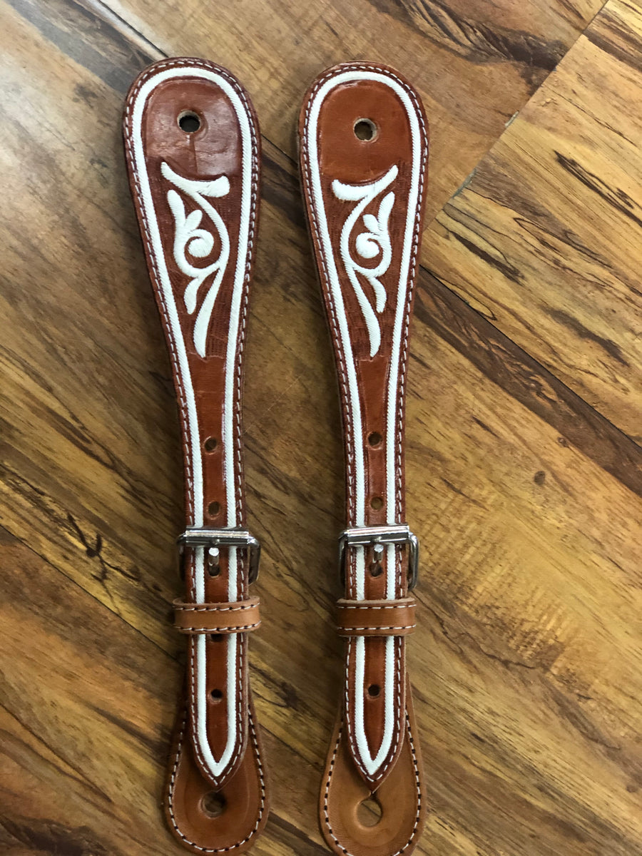 CORRENONES DE PITA CHARROS. PITA CHARRO SPUR STRAPS , HerraduraDeOro - HerraduraDeOro