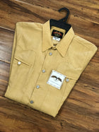 CAMISOLOA CHARRA COLOR MOSTAZA CLARA DE HOMBRE.