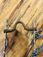 FRENO CHARRO DE ACERO CON COBRE. SWEET IRON CORRECTION MOUTH HORSE BIT