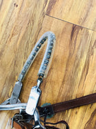 BOSA DE CADENA DE CABALLO. PLASTIC COVER NOSE - COMBO HACKAMORE.