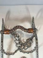 FRENO CHARRO DE ACERO CON COBRE , HerraduraDeOro - HerraduraDeOro