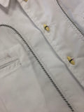 CAMISOLA CHARRA COLOR BLANCO. WHITE CHARRO SHIRT CHARRO