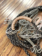 HAND BRAIDED HORSE HAIR BOSAL WITH HORSE HAIR HEADSTALL AND BRAIDED HORSE HAIR MACATE.  BOSAL DE PELO DE CABALLO PARA ARRENDAR.