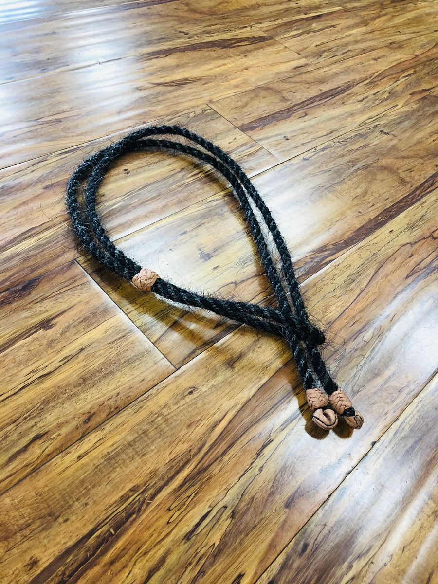 RIENDAS CHARRAS. DE CERDA DE CABALLO. CHARRO REINS. MADE FROM HORSE HAIR.