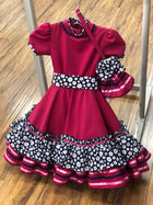 VESTIDO DE ESCARAMUZA DE NINA. ESCARAMUZA DRESS 3-4 YEAR OLD , HerraduraDeOro - HerraduraDeOro