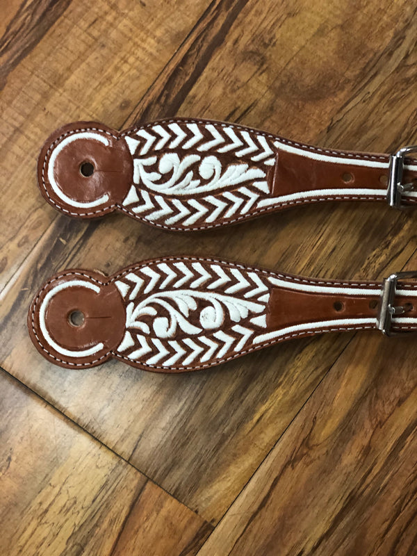 CORRENONES DE PITA CHARROS. PITA CHARRO SPUR STRAPS , HerraduraDeOro - HerraduraDeOro