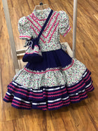 VESTIDO DE ESCARAMUZA DE NINA. ESCARAMUZA DRESS 3-4 YEAR OLD , HerraduraDeOro - HerraduraDeOro