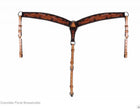 PECHOS PARA MONTURA. CHOCOLATE FLORAL BREASTCOLLAR , HerraduraDeOro - HerraduraDeOro
