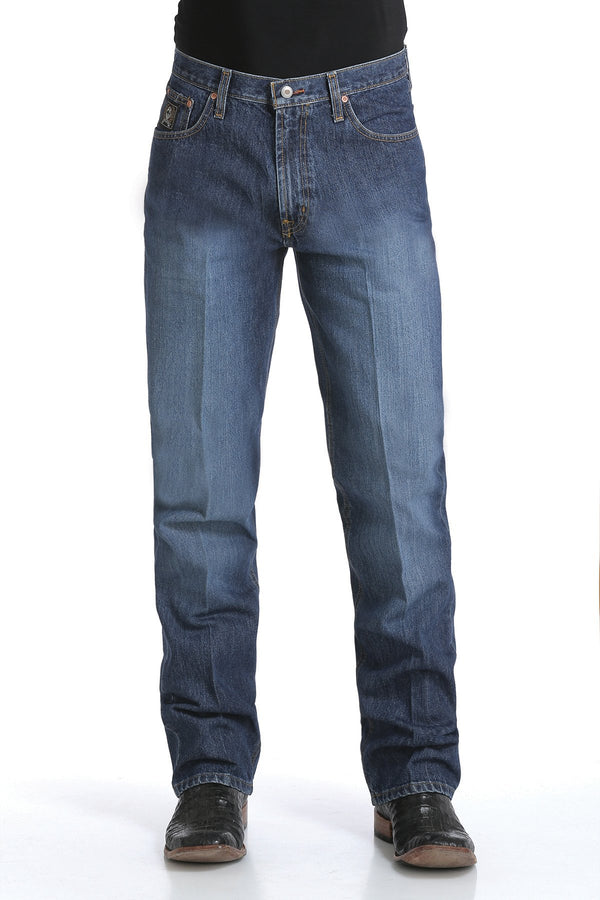 CINCH MEN'S JEANS MB90633002. MEN'S LOOSE FIT BLACK LABEL - DARK STONEWASH